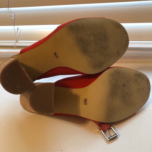 BCBG Generation chunky cork heels size 7 1/2 - Picture 3 of 3